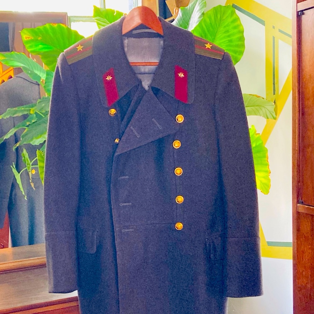 Men’s Vintage 1940’s Soviet Wool Overcoat